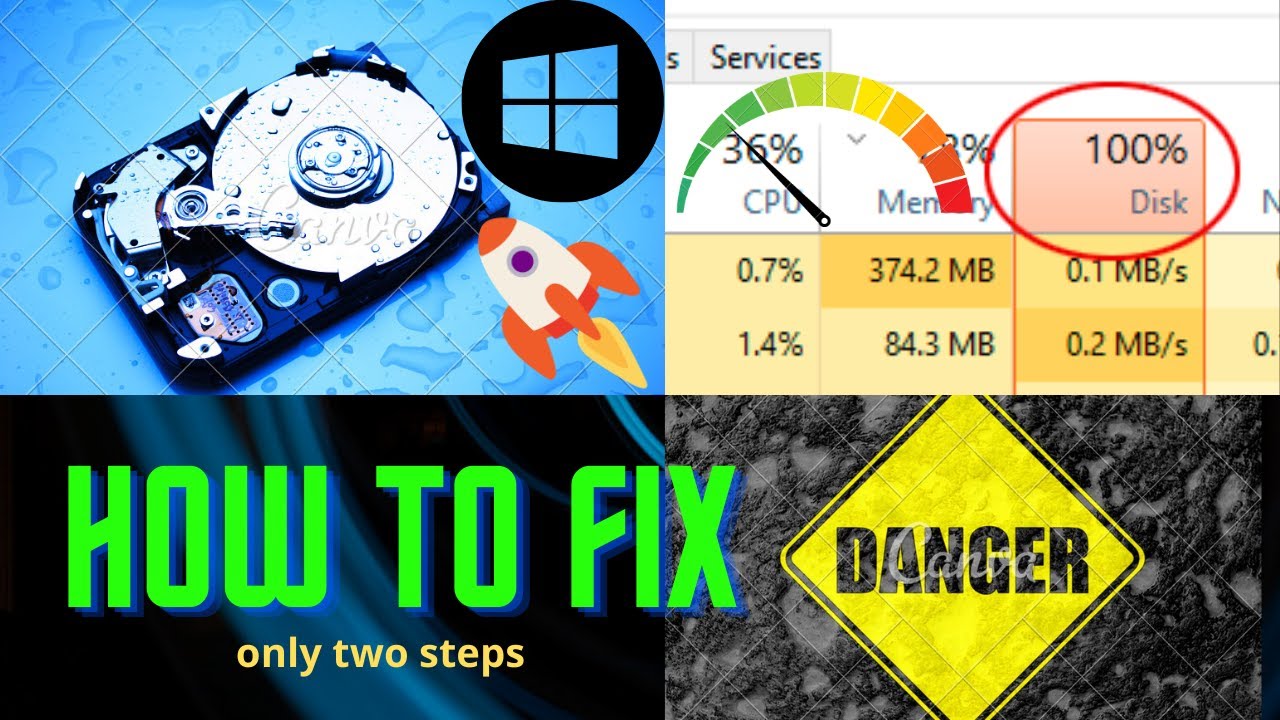 How To Fix 100% Disk Usage in Windows 10 - YouTube