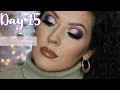 Day 15 of 25 days of Holiday Makeup | Silver and Purple Glam