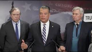 Sen. Alex Padilla | Press Event: Senate Democrats Protest Vought OMB Nomination | 1.30.25