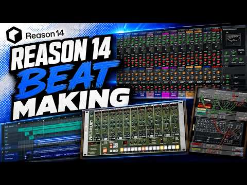 REASON 14 BACK TO USING REASON REASON AS MY MAIN DAW!!! DAY 1(REASON STUDIOS)
