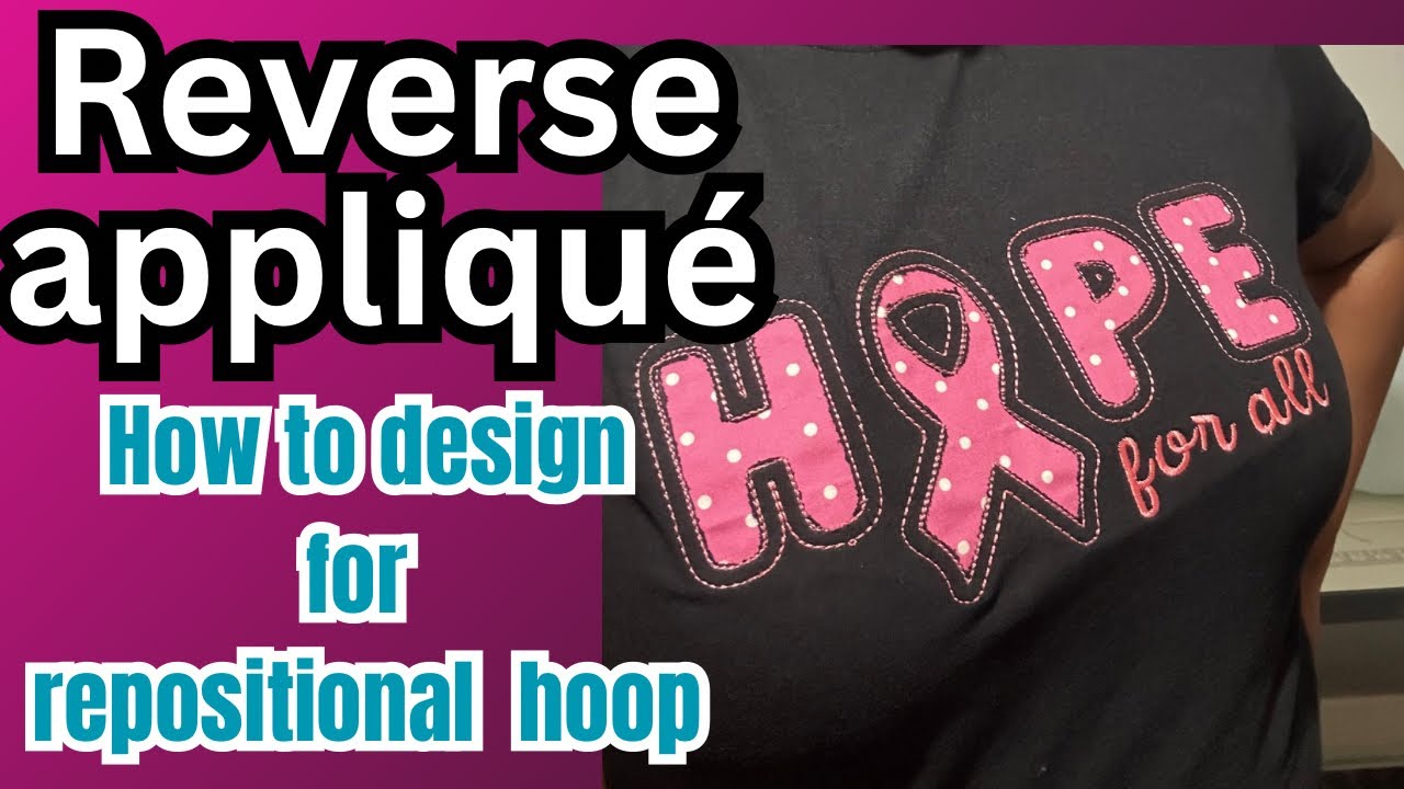 How to make a reverse applique design in embrilliance || how to design ...