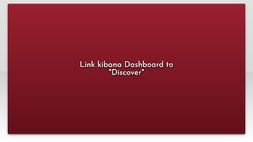 Link kibana Dashboard to "Discover"