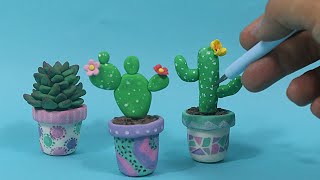 Making some Cactus for this Summer out of fondant or clay  Cake Topper