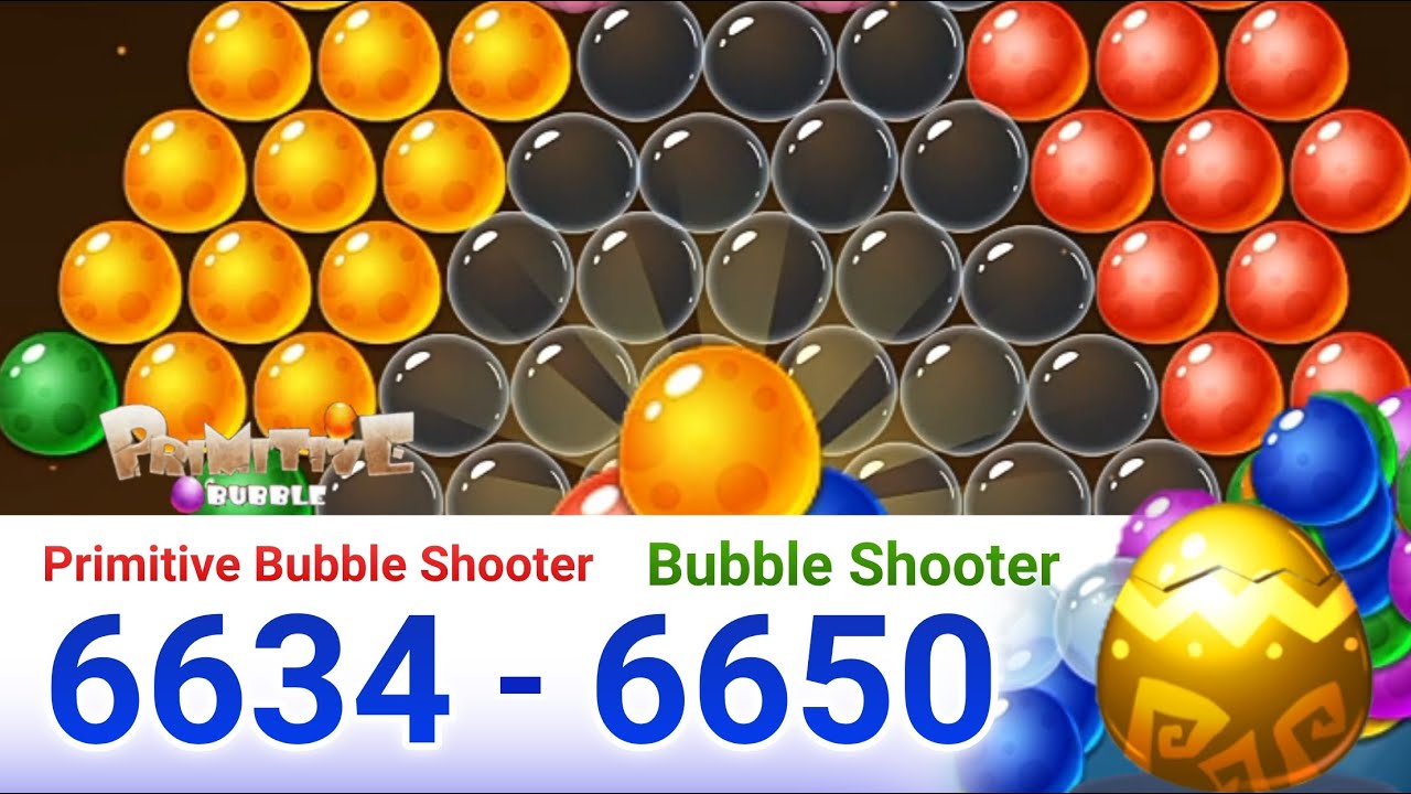 Primitive Bubble - Bubble Shooter.level 6634-6650