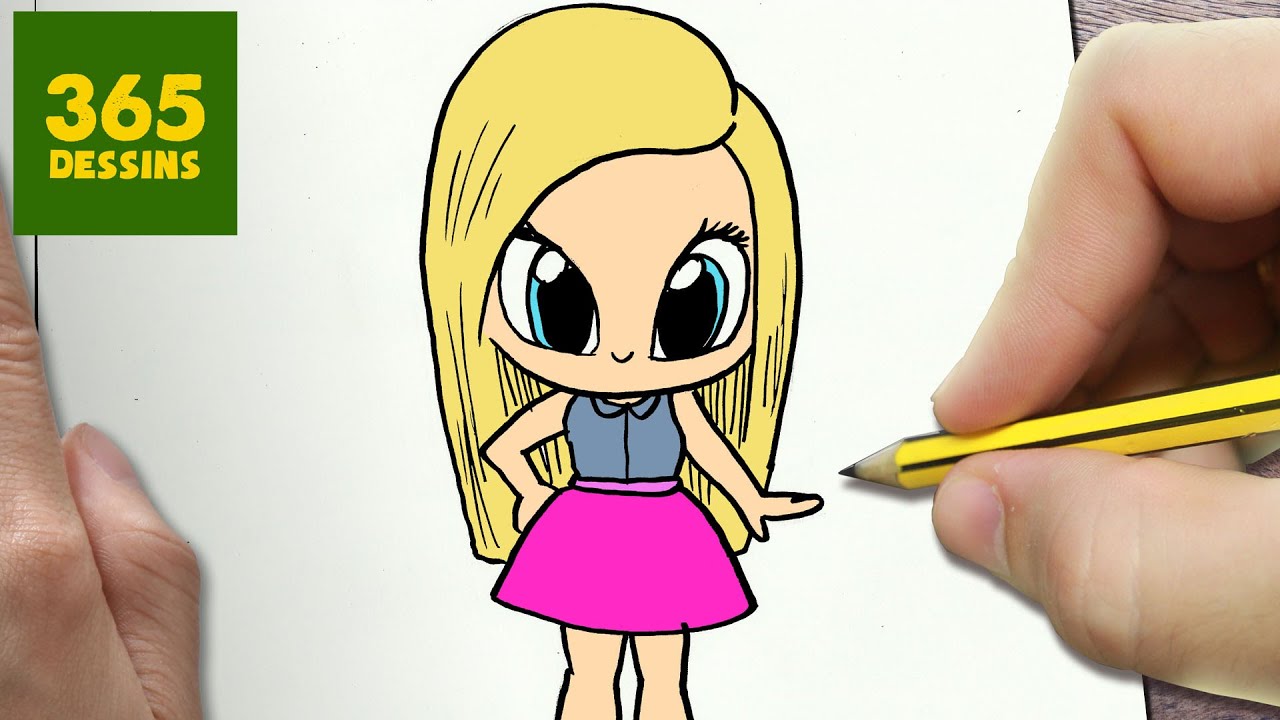 MENT DESSINER BARBIE KAWAII éTAPE PAR éTAPE – Dessins kawaii facile