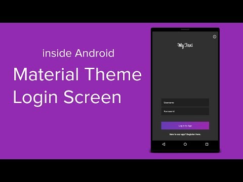 Material Login Screen in Android Studio
