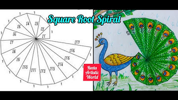 Square Root Spiral for class 9/ Art  Integrated Project / Math Integrated Activity