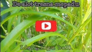 De Alot - Tresna Mepadu lirik lagu bali lawas