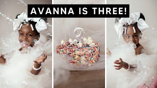 Avanna is 3 | Photoshoot &amp; Baking her cake