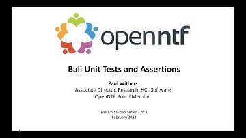 Bali Unit Tests and Assertions (Bali Unit video series 3 of 4)