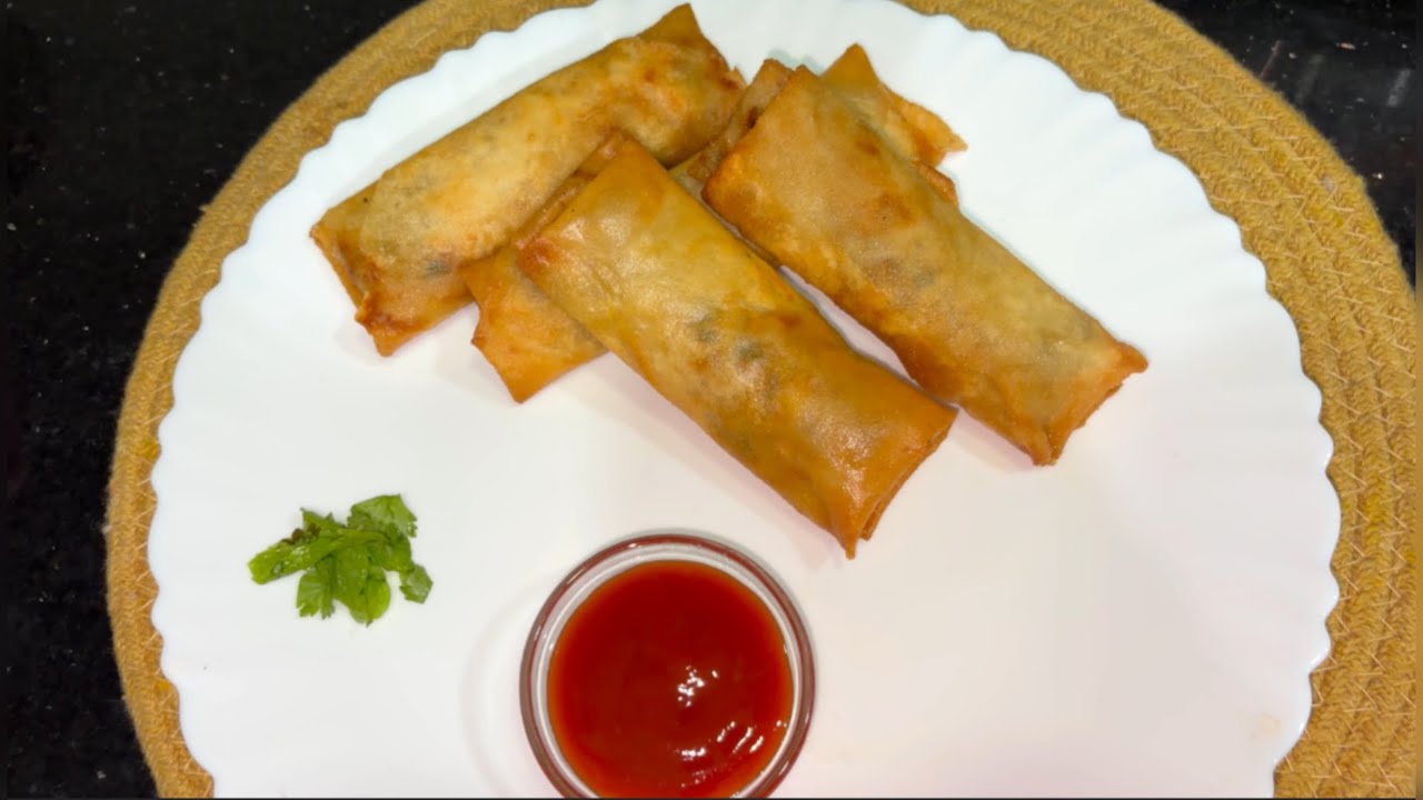 CHICKEN VEGETABLE SPRING ROLLS | Ramadan special recipe 