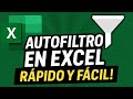 Cómo usar el AUTOFILTRO en Excel para analizar datos rápidamente - Capítulo 5