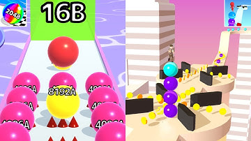 Stack Rider, Ball Run 2048 Infinity Satisfying Mobile Games All Levels Android iOS Gameplay