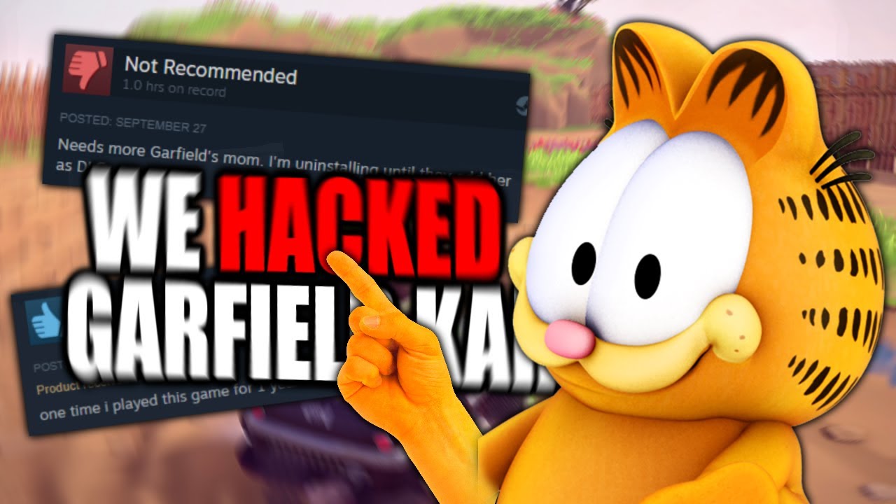 WE HACKED Garfield Kart - YouTube