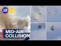 Two US Navy jets have collided during an air show | 9 News Australia