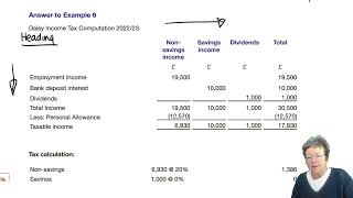 Income tax computation (part 3) - ACCA Taxation (FA 2022) TX-UK lectures