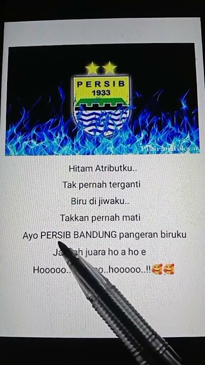 Lirik Lagu Yel Yel Supporter Persib Bandung🥰🥰