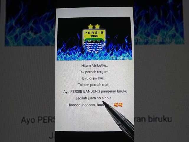 Lirik Lagu Yel Yel Supporter Persib Bandung🥰🥰 class=