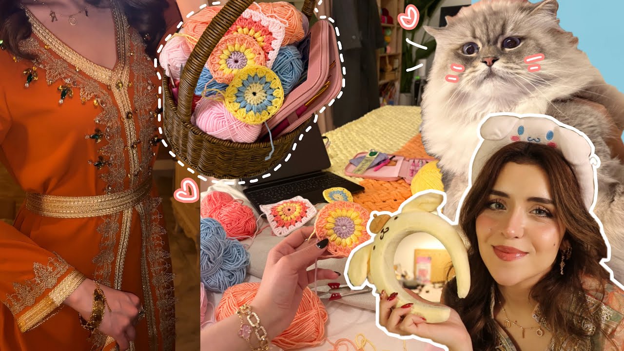 تعلمت شغلات جديدة بالحياكة 🩷| سوالف و مشتريات رمضانية 🌙🎀