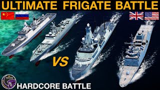 Constellation \& Type 26 Frigates vs Type 054B \& Gorshkov Frigates (Naval Battle 130) | DCS