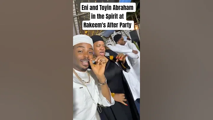 Eni & Toyin Abraham at Rakeem's After Party #eni#toyinabraham#juma#princerakeem#priscilla#jumajux