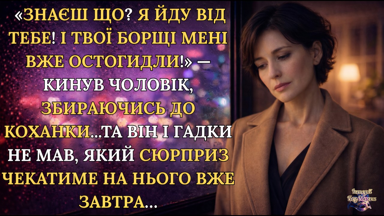 «Чоловік кинув дружину заради коханки… Та доля приготувала сюрприз»