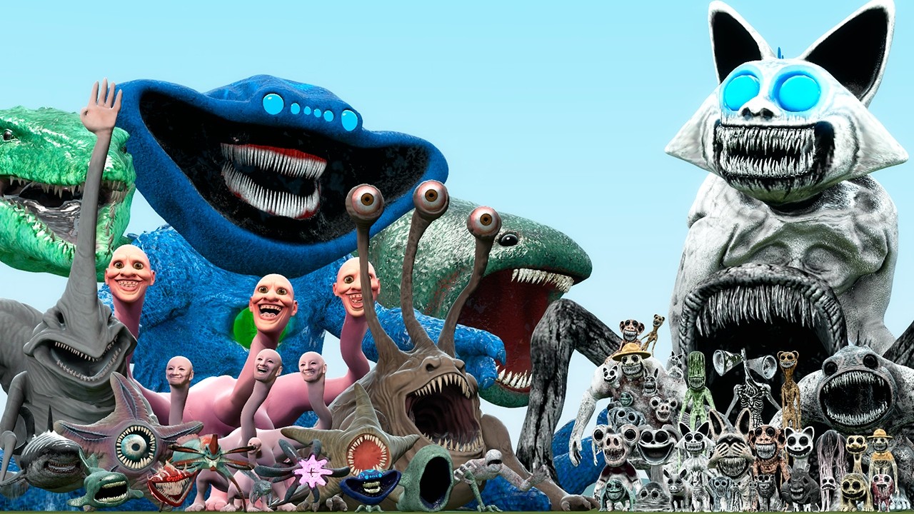 ALL GRAN MAJA TITAN SEA CREATURES VS ZOONOMALY MONSTERS (Garry's Mod)