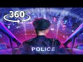 360° Cyberpunk Car Chase in Neon City 4K VR 360 Video