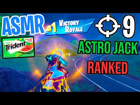 ASMR Gaming 🤩 Fortnite Astro Jack Ranked! Relaxing Gum Chewing 🎮🎧 Controller Sounds + Whispering💤