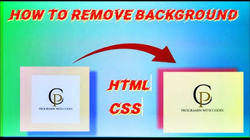 HOW TO REMOVE BACKGROUND BY HTML & CSS 2024 TUTORIAL_NO TAKING 🎶