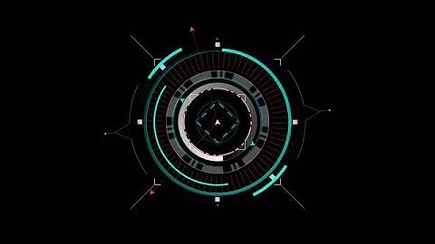 Round HUD Location Display Stock Motion Graphics
