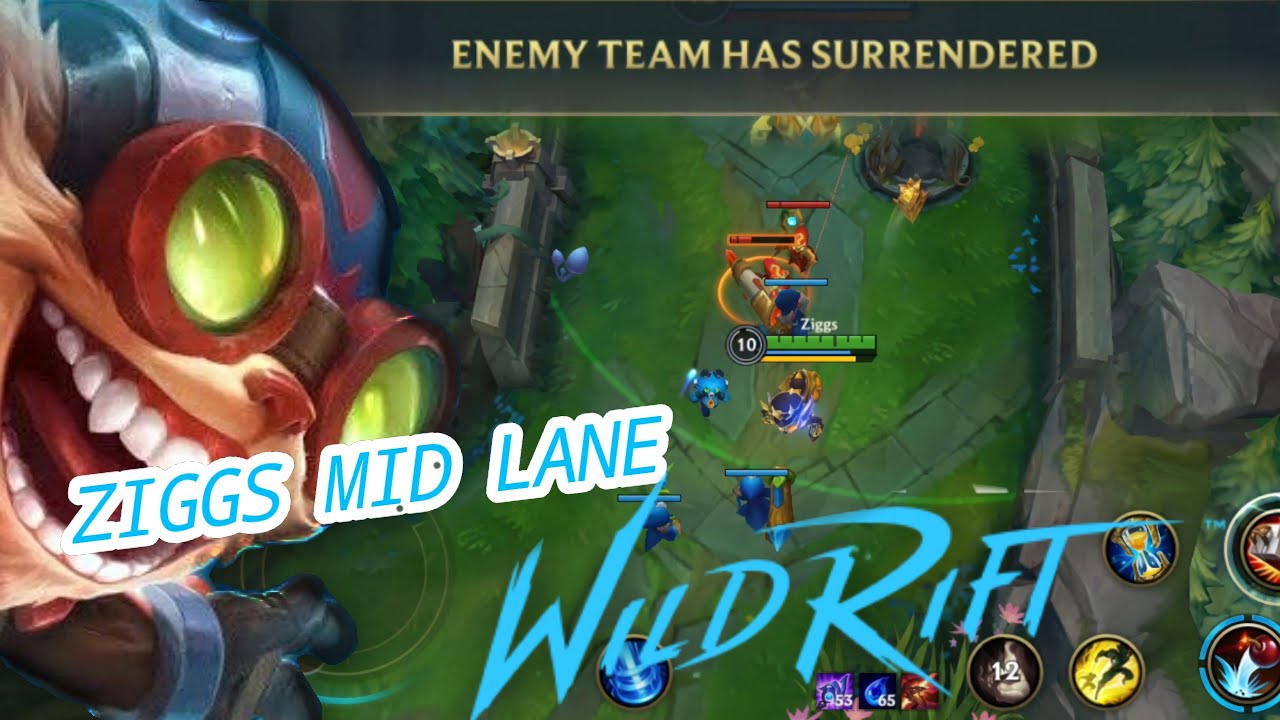Wild Rift ZIGGS MID LANE Gameplay Builds and Runes