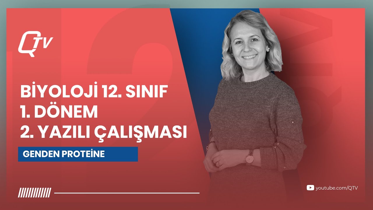 Biyoloji 12.Sınıf 1.Dönem 2.Yazılı Çalışması/ Protein Sentezi ve Biyoteknoloji / Hatice Hoca / Q TV