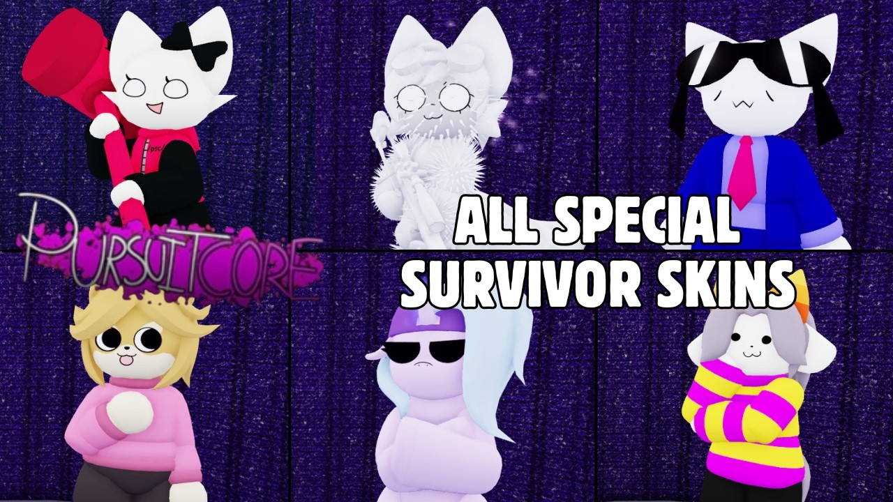 All Special Survivor Skins Win - Roblox PURSUITCORE (ASYM)