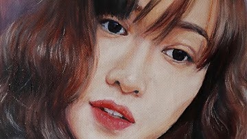 Vẽ chân dung sơn dầu 1. Oil painting on canvas