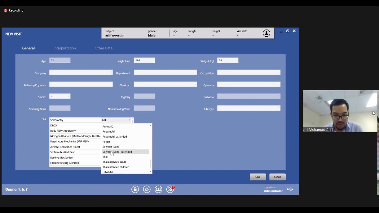LFTA 6 - PRACTICAL SESSION : SPIROMETRY PROCEDURES