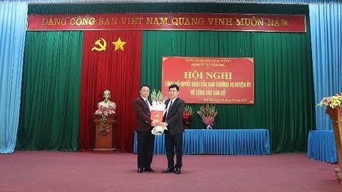 VIDEO: Huyện ủy Vĩnh Tường công bố quyết định của BTV Huyện ủy về công tác cán bộ tại xã Tân Phú.