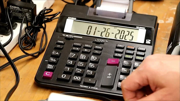 Print Calculator Comparison Part 11: Set, format, and print date & time