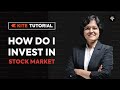 How do i invest in stock market  zerodha kite tutorial  ca rachana ranade