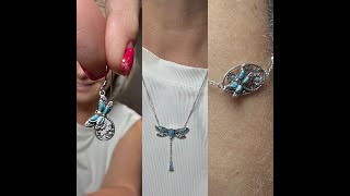 This set of dragonfly jewlery makes the perfect gift!