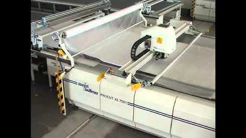 Bullmer Multi ply spreading and cutting machine for fashion, textiles, composites cutting machine