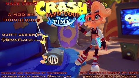 Crash Bandicoot 4 Its About Time Mack Coco Skin Mod