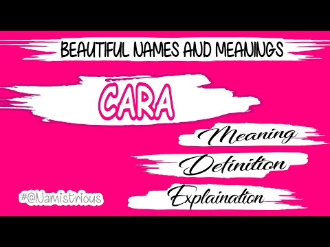 CARA NAME MEANING CARA DEFINITION GIRLS NAMES AND THEIR MEANINGS
