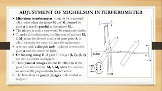 Michelson's Interferometer - PART 2 /UNIT -1/PAPER  II /4th SEMESTER