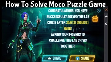 HOW TO SOLVE MOCO PUZZLE GAME - MOCO PUZZLE GAME - GARENA FREE FIRE