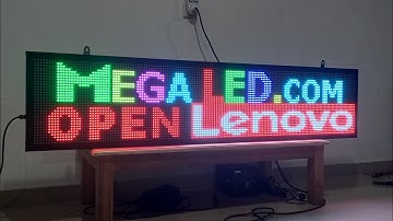 Running text outdoor 160x40cm full color RB P10