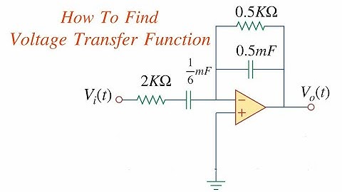 How to find Voltage Transfer Function For Inverting Opamp Circuit  Transfer Function Solved Problem