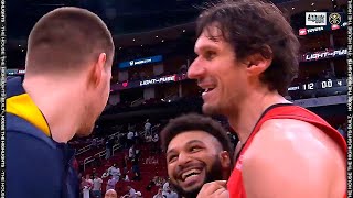 Nikola Jokic \& Boban share a WHOLESOME MOMENT after Nuggets WIN 😄❤️