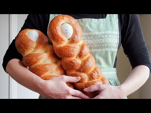 Challah Bread With Hard Boiled Eggs