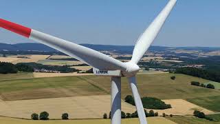 Vestas V90 im Windpark Wahnwegen aus der Luft - Part 2